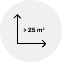 Place zabaw ≥ 25 m²