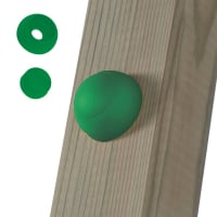 Zaślepki 10 mm (20 Szt) Zielony 620870