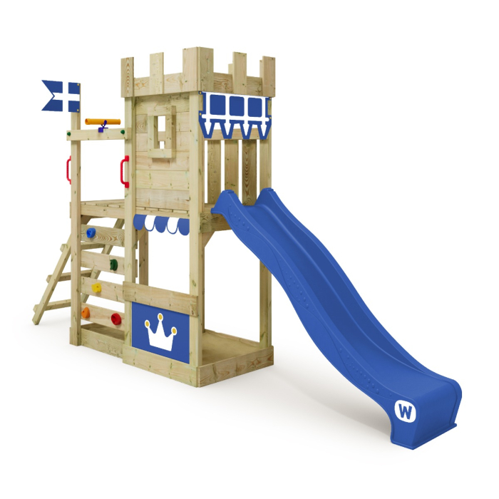 Klettergerüst Wickey CannonFlyer-Blaue Rutsche-Blaue Plane Błękit 810125