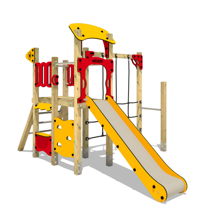 Spielturm Wickey PRO MAGIC Smile-Gelb-Rot  1000251