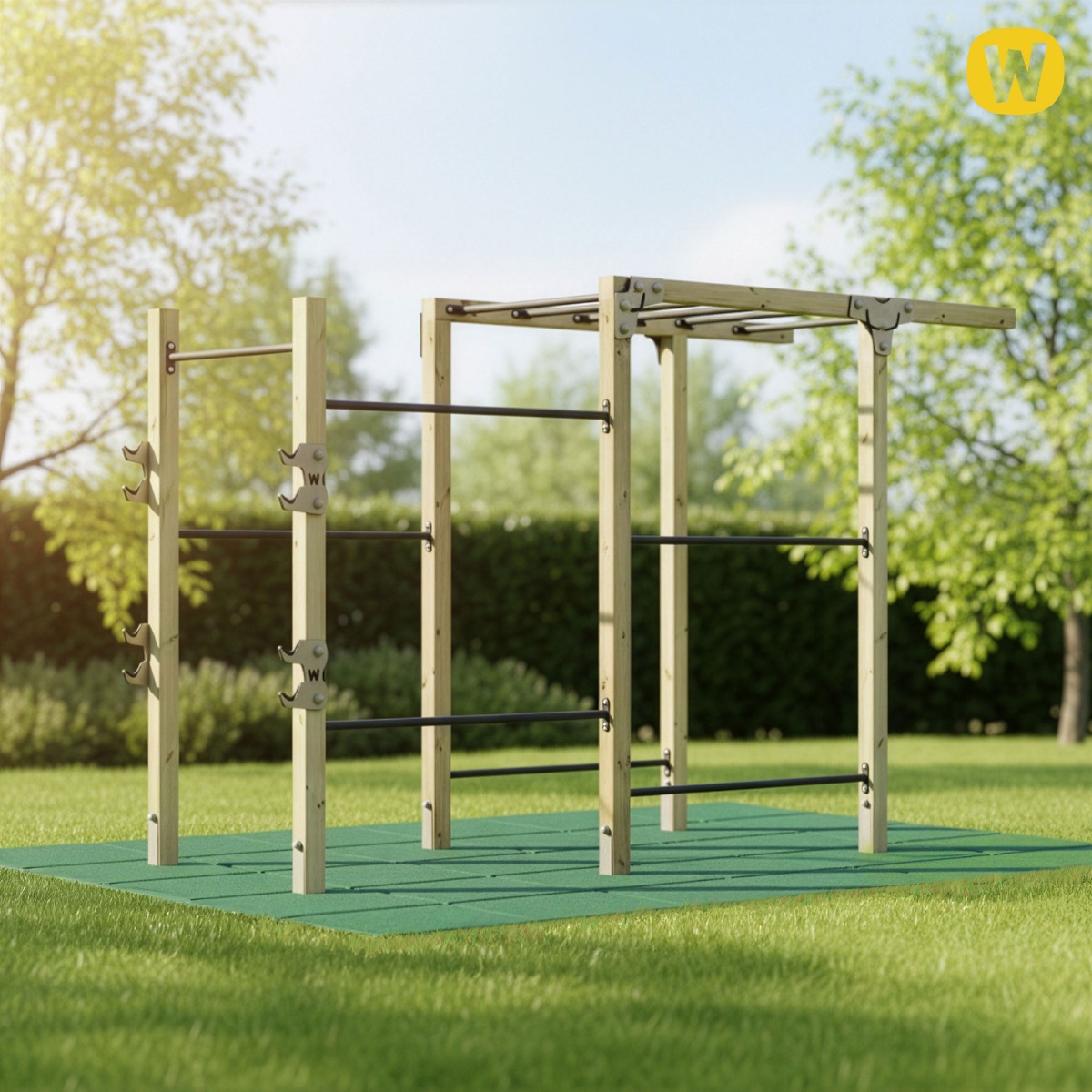 Mata amortyzująca 50x50x6,5 cm z kołkami montażowymi 835852